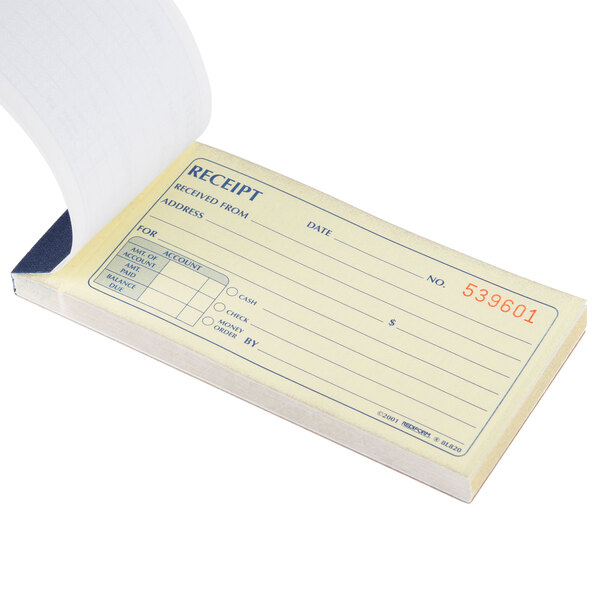 Rediform Office 8L820 2Part Carbonless Flexible Cover Numbered Receipt