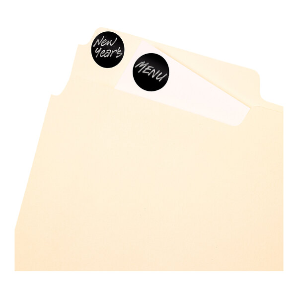 Avery® 5459 3/4" Black Round Removable WriteOn Labels 1008/Pack