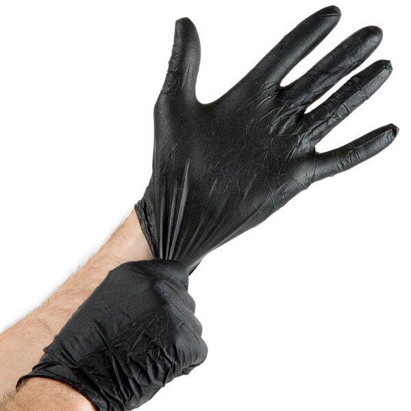 Lavex Industrial Nitrile 5 Mil Thick PowderFree Textured Gloves Case