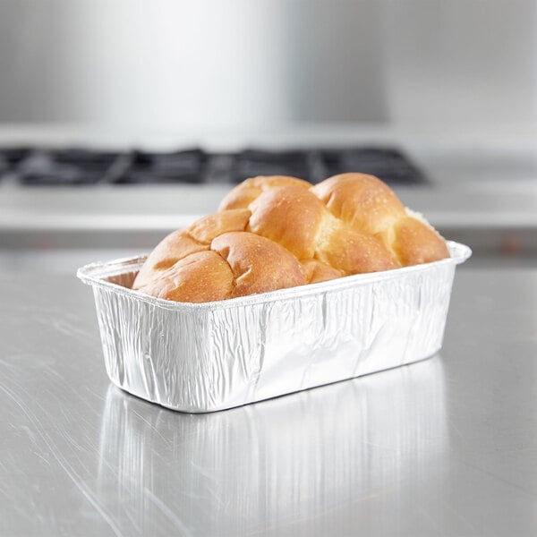  D&W Fine Pack A86 2 lb. Aluminum Foil Loaf/Bread Pan