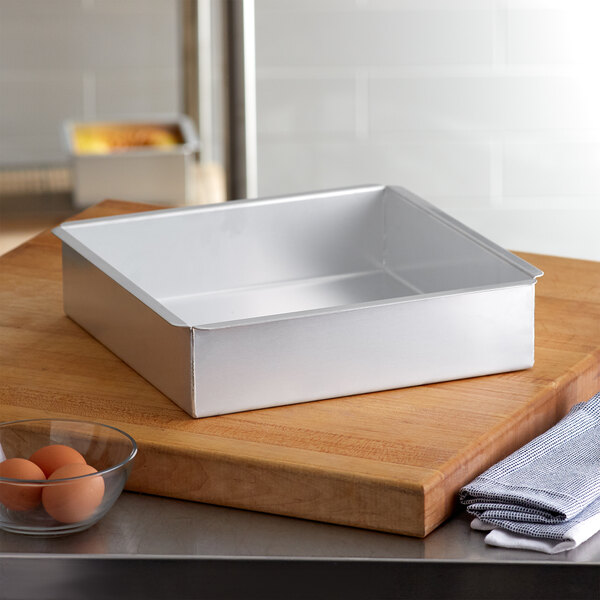 Aluminum Square Tin Muffin Pan 3 inch - Disposable Aluminum