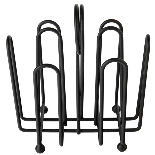 Tablecraft 597CBK Black Wire Jelly Packet Rack