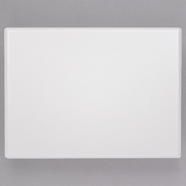 Grosfillex UT220004 X1 24" x 32" Rectangular White Outdoor Molded Melamine Table Top