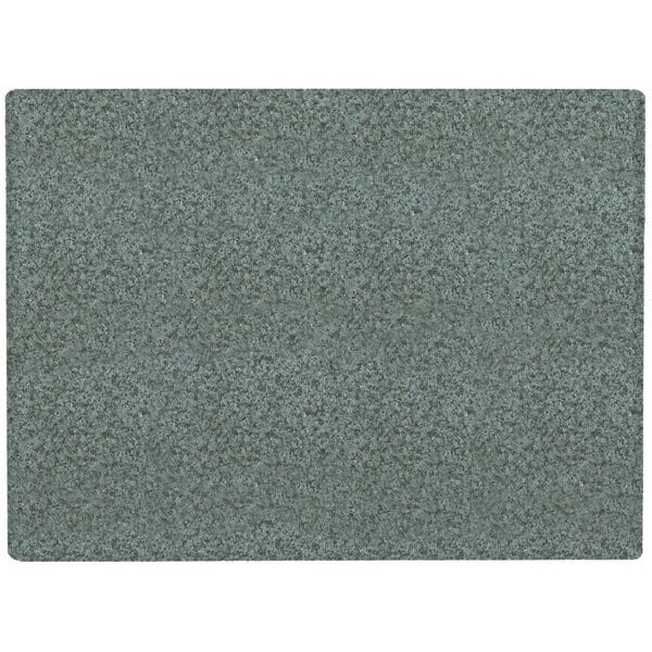 Grosfillex UT220025 X1 24" x 32" Rectangular Granite Green Outdoor Molded Melamine Table Top
