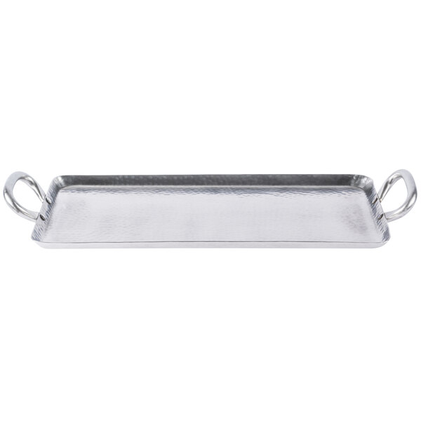 American Metalcraft G21 21 3/4" x 9" Small Rectangular Hammered
