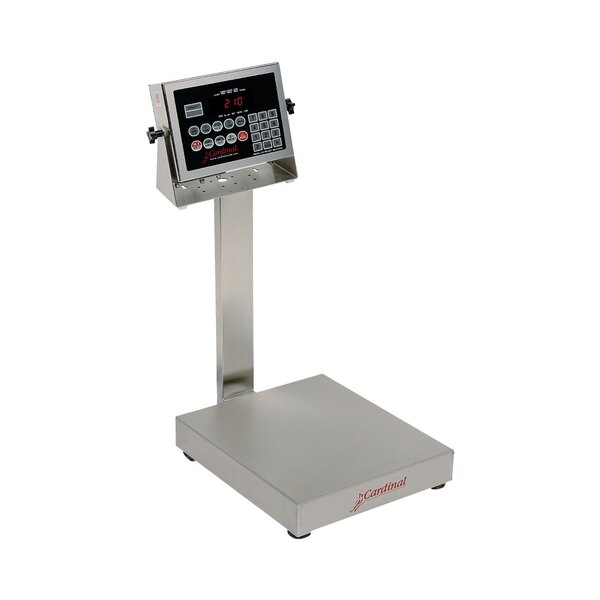 Cardinal Detecto EB-300-210 300 lb. Electronic Bench Scale with 210 Indicator and Tower Display, Legal for Trade