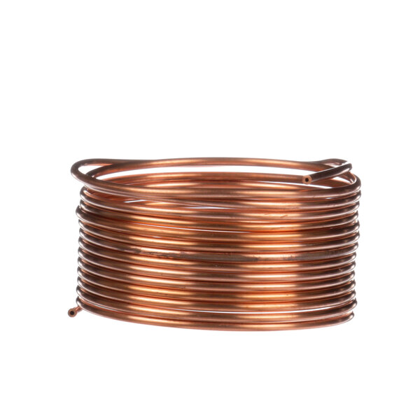 A coil of copper cap tube.