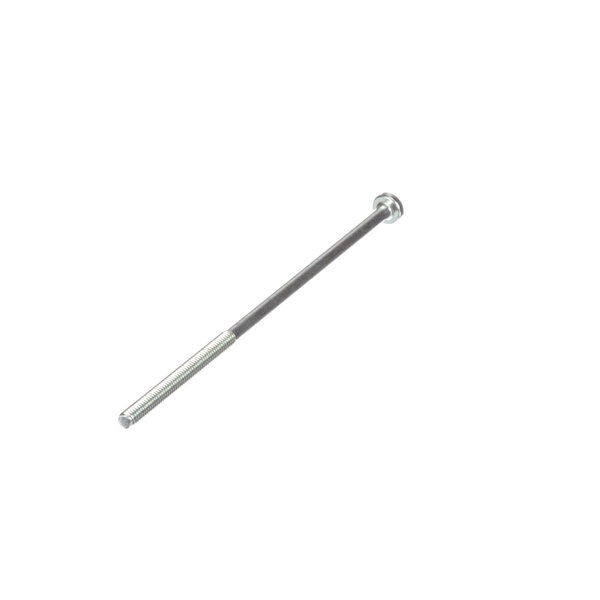 A long metal screw with a round head.