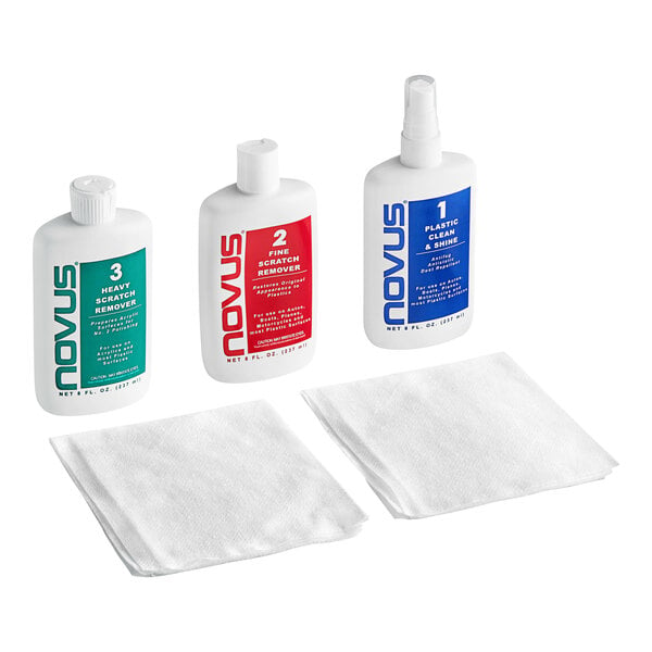 Novus 7100 Plastic Cleaner, Polisher, and Scratch Remover Kit