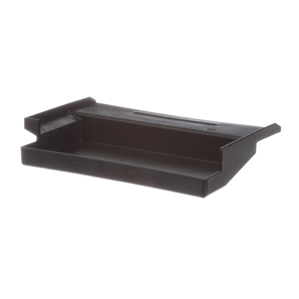 A black plastic Rational collecting pan with a handle.