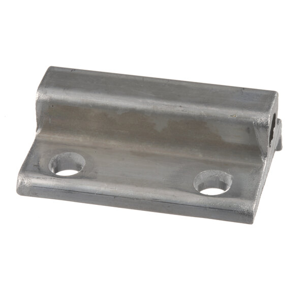 Stainless steel BevLes hinge extrusions with two holes.