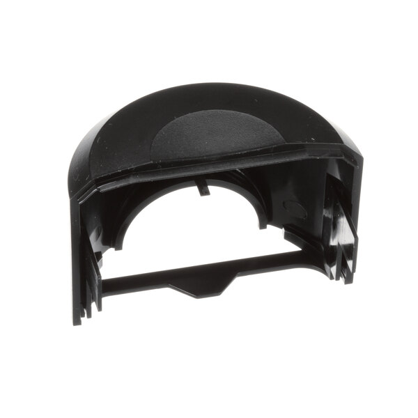 A black plastic Bullnose corner cover for a Hatco countertop food warmer.