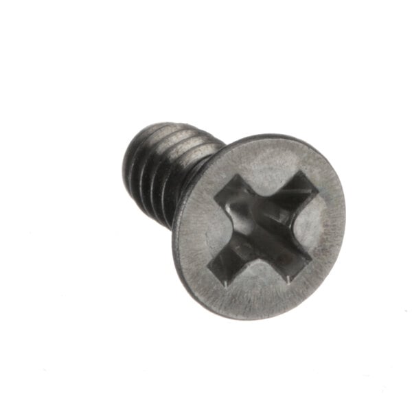 A close-up of a Hatco mounting screw with a cross-shaped head.