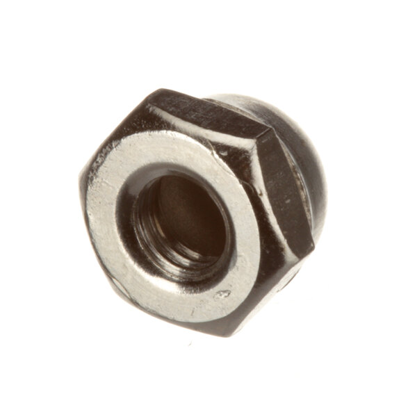 A Frymaster 10-32 hex nut with a black metal cap.