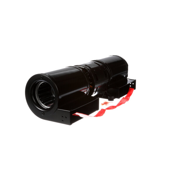 A black Frymaster blower tube with red tape on it.