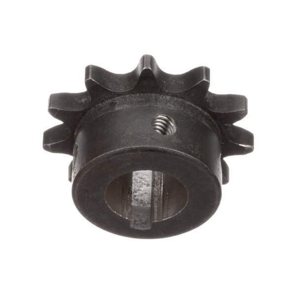 A black metal Blakeslee 11 tooth sprocket gear with a hole in the center.