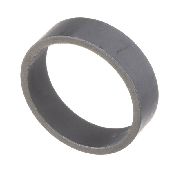 A grey rubber ring with a white background.