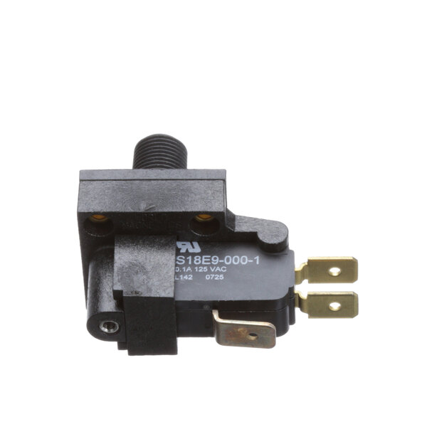 A black Southbend pressure switch with two wires and a screw.