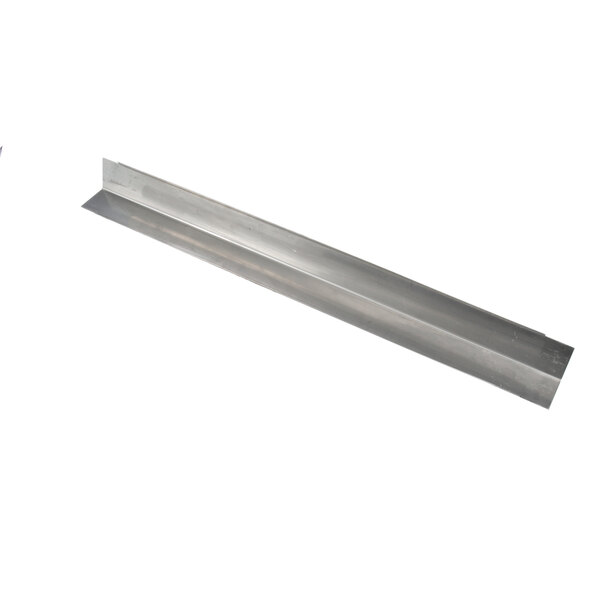 A long stainless steel rectangular bar with metal profiles on each end.
