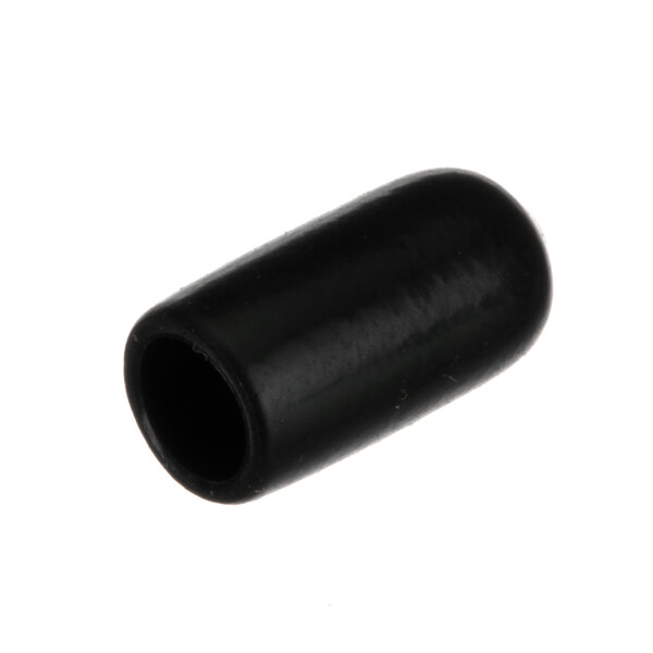 A black rubber tube with a hole on each end.