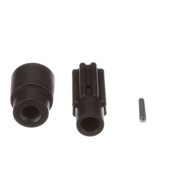 An Electrolux coupling kit with two black plastic parts.
