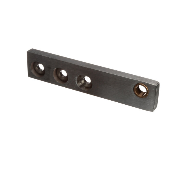 A Cleveland metal bar with hinge holes.