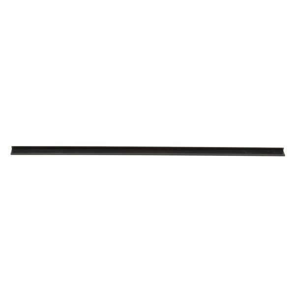 A black rectangular metal bar with a white background.