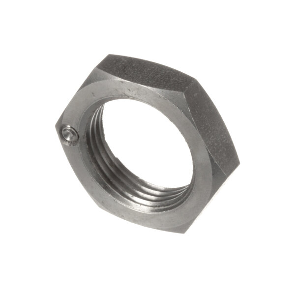 A Stero locknut with a threaded end.