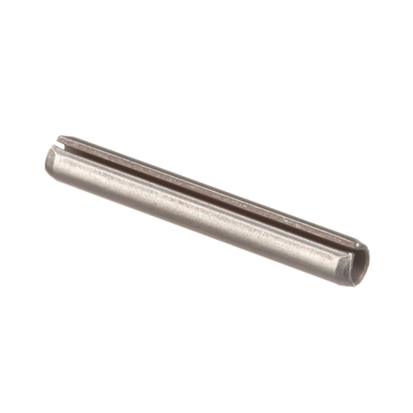 A close-up of a Market Forge stainless steel roll pin.