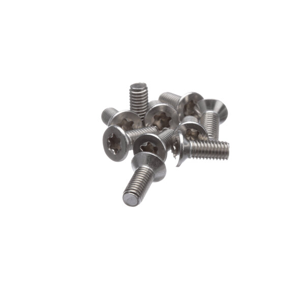 A pile of Rational Torx M6X16 Countersunk Screws on a white background.