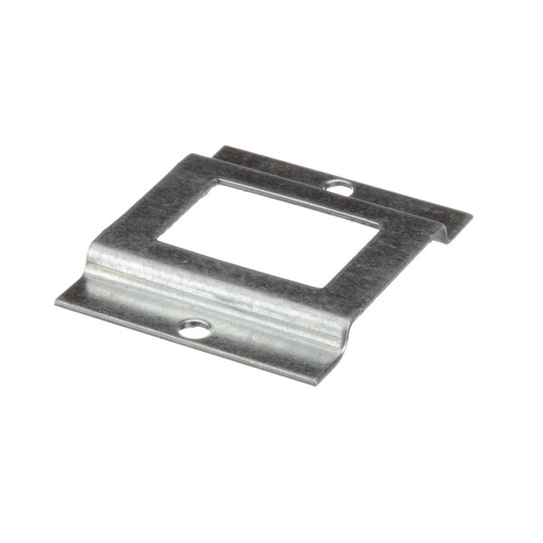 A metal piece with a square hole.