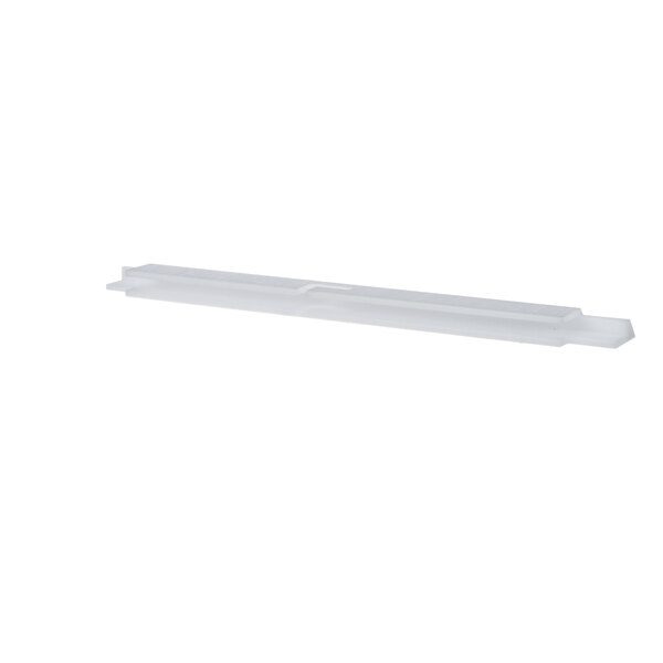 A white plastic rectangular scraper blade.