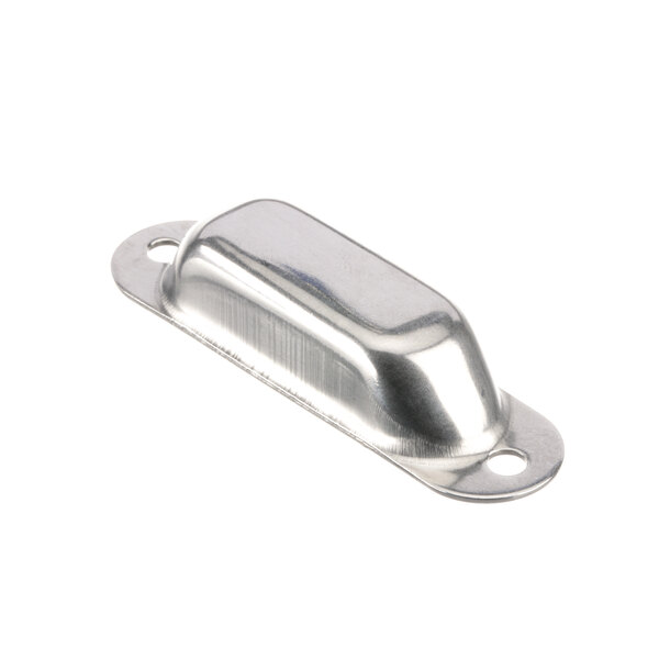 A silver metal Hobart Reed switch magnet assembly with a hole in it.