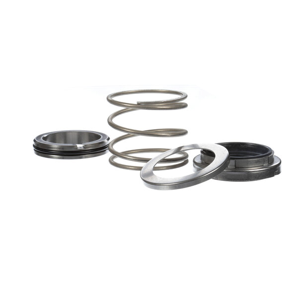 A group of Hobart stainless steel mechanical seals and springs.
