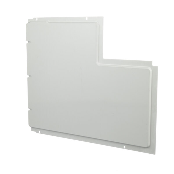A white rectangular Scotsman evaporator cover with small holes.