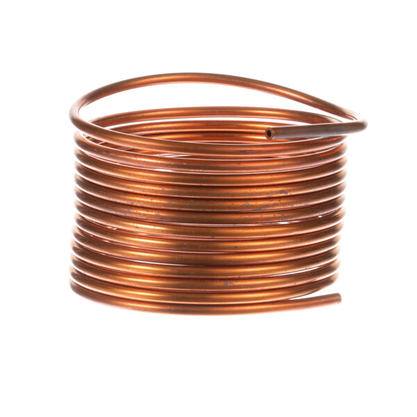 A coil of copper capillary tube.