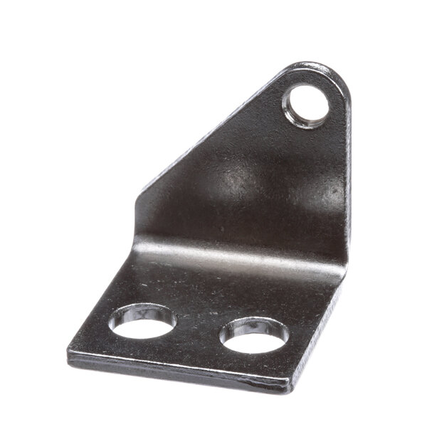 A Scotsman A32396-001 left-handed metal hinge bracket with holes.