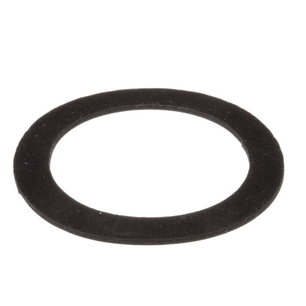 A black rubber packing washer.