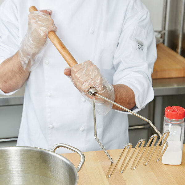 24 Square-Faced Industrial Potato Masher