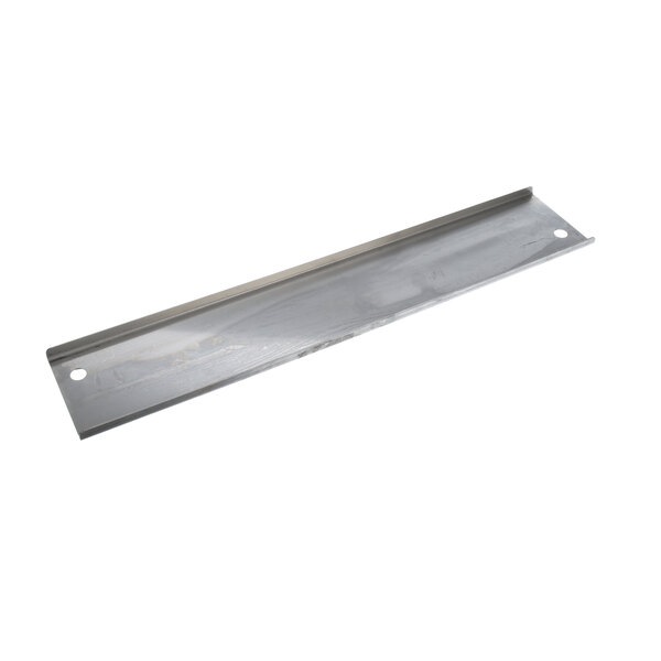 A metal piece of metal with a long stainless steel shelf.