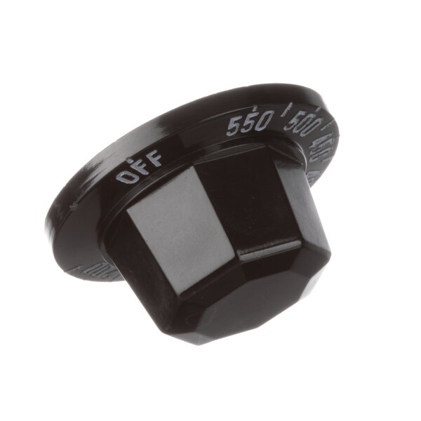 A black plastic Jade Range knob with white text.