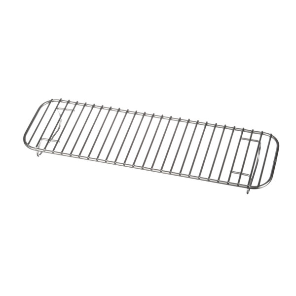 A stainless steel wire rack with a handle for a Taylor splash shield.