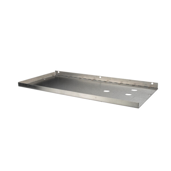 A metal tray with holes for a Champion Control Panel Cover.