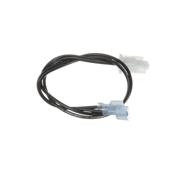 A black and white cable with two wires connected to a black and white wire.