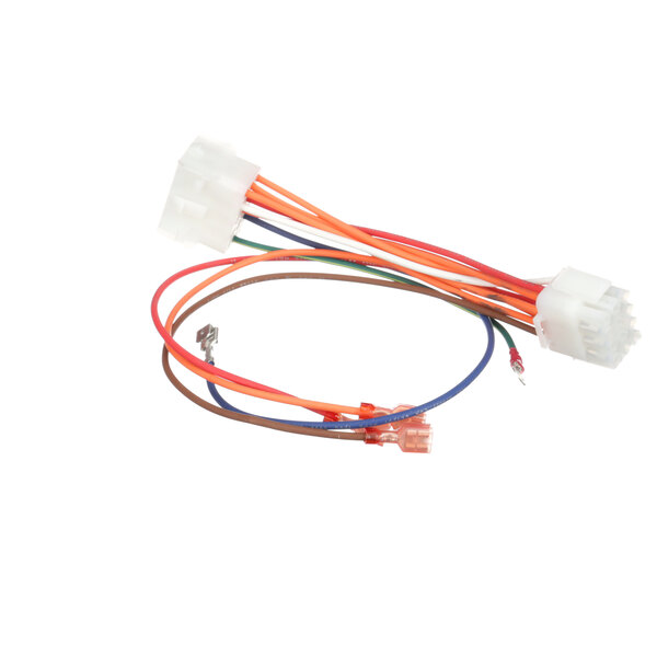 A white wiring harness with several wires for a Frymaster 1065750SP.