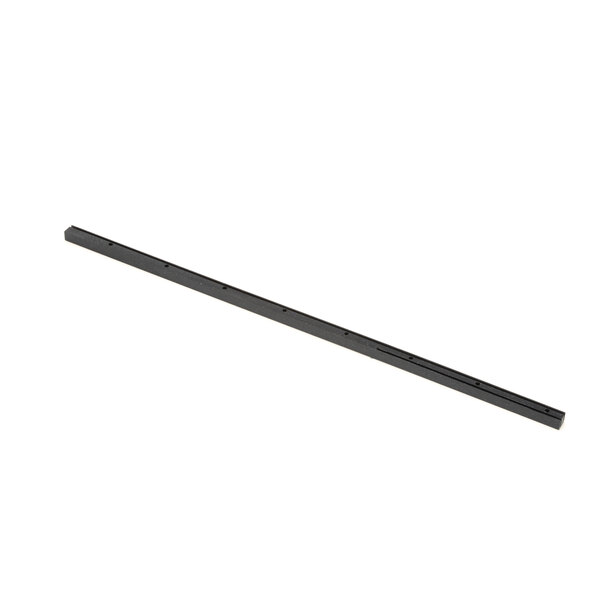 A long black rectangular metal rod.