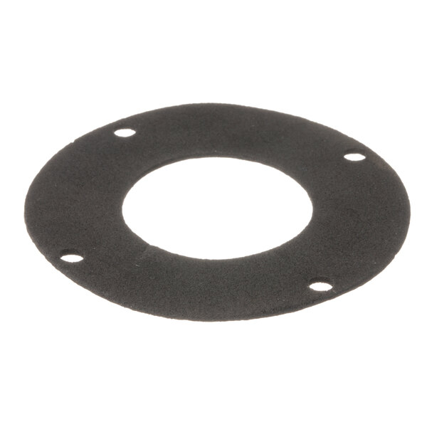 A black rubber Blakeslee gasket with holes.