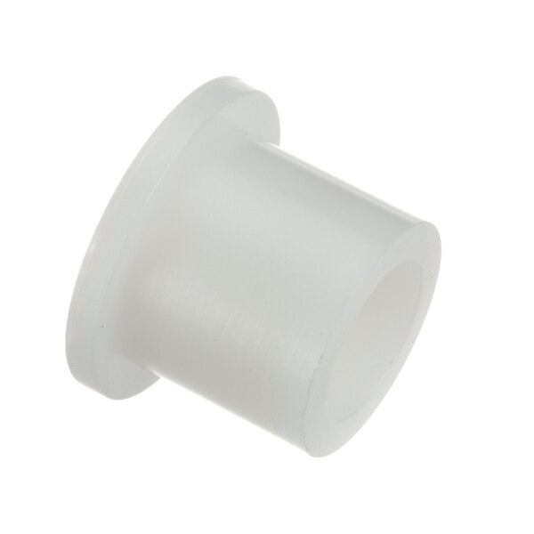 A white plastic sleeve with a hole.