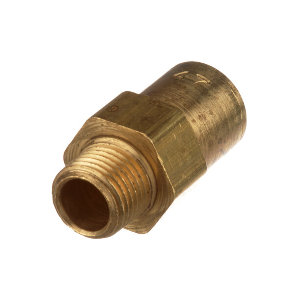 A Southbend brass orifice hood with a threaded male connector.