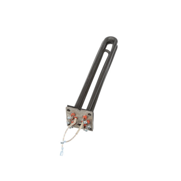 A Groen 123102S element heater with wires attached.
